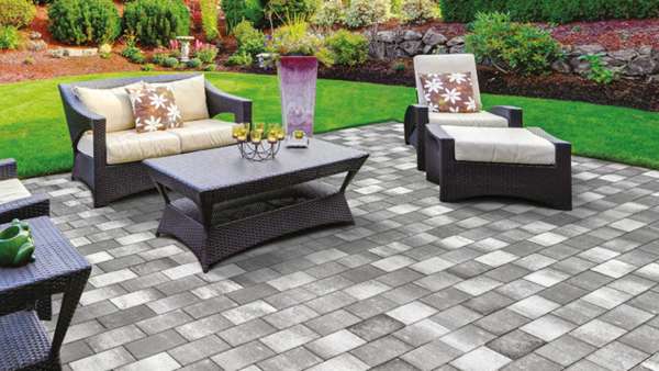 Frühwald Okos térkő - Antracit melír