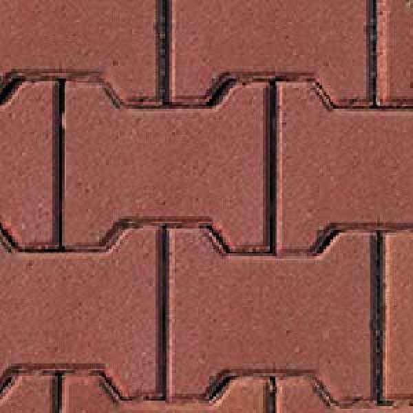 Frühwald Behaton térkő - 8 cm - Piros